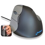 Evoluent VM4L Mouse VerticalMouse 4 Left USB 6 Button Brown Box