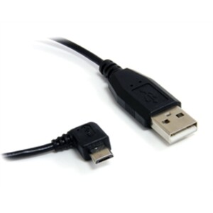 StarTech Cable UUSBHAUB1RA 1feet Micro USB Cable A to Right Angle Micro B Retail