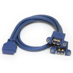 StarTech Cable USB3SPNLAFHD 2Port Panel Mount USB 3.0 Retail