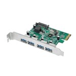 SIIG Accessory JU-P40412-S1 DisplayPort 4-Port USB 3.0 PCI Express Retail