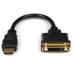 StarTech Accessory HDDVIMF8IN 8inch HDMI to DVI-D Video Cable Adapter Famale/Male Retail