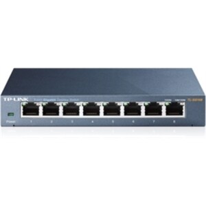 TP-Link Network TL-SG108 8Port Switch 10/100/1000Mbps RJ45 Desktop Switch Retail