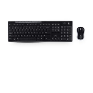 Logitech Keyboard/Mouse 920-004536 Wireless Combo MK270 2.4GHz Black Retail