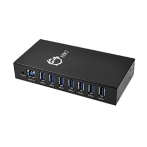 SIIG Network Accessory ID-US0511-S1 7-Port Industrial USB 3.0 Hub with 15KV ESD Protection Brown box