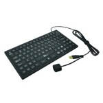 SIIG Keyboard JK-US0911-S1 Industrial/Medical Grade Washable Backlit Keyboard Brown Box