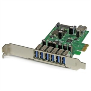 StarTech I/O Cards PEXUSB3S7 7Port PCI Express USB3.0 Card Standard and Low-Profile Retail