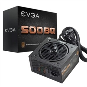 EVGA Power Supply 110-BQ-0500-K1 500 BQ +12V 120mm Fan 500W 80+ Bronze Semi Modular Retail