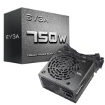 EVGA Power Supply 100-N1-0750-L1 750W +12V 120mm Sleeve Bearing Fan ATX Cable Retail