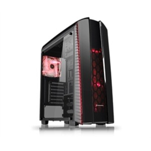 Thermaltake Case CA-1H6-00M1WN-02 Versa N27 Black (3X Red LED Fan) Window Mid-tower Chassis Retail