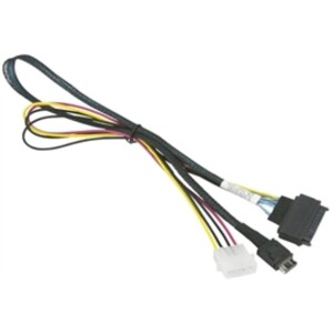 Supermicro Cable CBL-SAST-0956 55cm OCuLink to PCIE SFF-8639 U.2 with Power Cable Bare