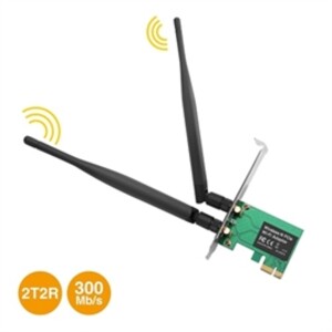 SIIG Accessory CN-WR0811-S2 DP Wireless-N PCI Express Dual Antenna 2.4GHz Wi-Fi Adapter Brown Box